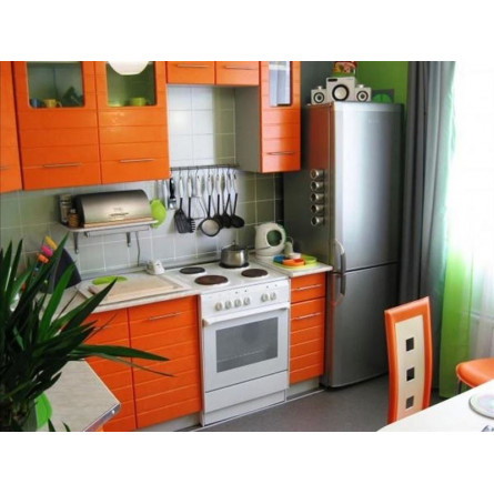 Кухня на заказ Оранжевая, Зеленоград