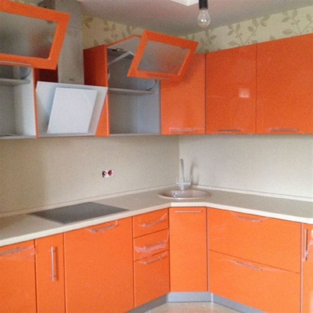 Кухня по индивидуальным размерам , Оранжевая, Зеленоград