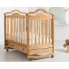 Кроватка для новорожденных с планкой для качания и ящиком «Анжелика» натуральный