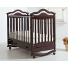 Кроватка для новорожденных с планкой для качания и ящиком «Анжелика» махагон