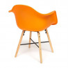 Кресло Secret De Maison CINDY (EAMES) (mod. 919) дерево береза/металл/сиденье пластик, 60*62*79см, оранжевый/orange with natural
