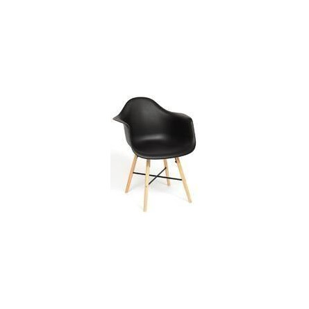 Кресло Secret De Maison CINDY (EAMES) (mod. 919) дерево береза/металл/сиденье пластик, 60*62*79см, черный/black with natural leg