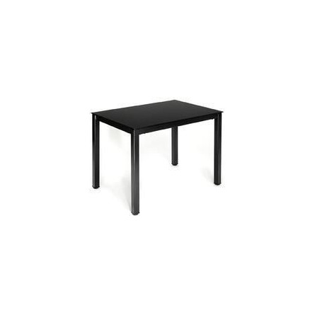 Стол VALIO ( mod. DT1165-1 ) металл/стекло, 100*70*75 см, черный