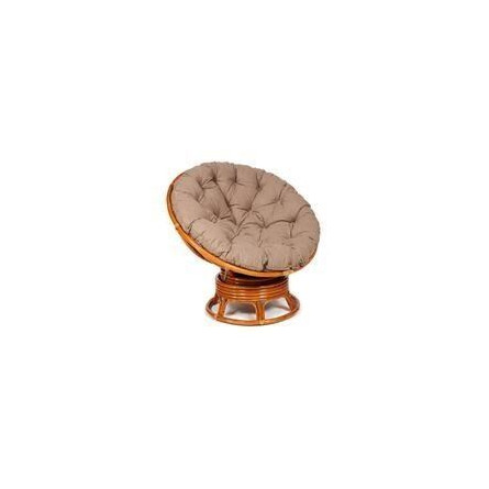 Кресло-качалка "PAPASAN" w 23/01 B / с подушкой / Cognac (коньяк), экошерсть Коричневый, 1811-5