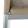 Стул Easy Chair (mod. 24) металл/экокожа, 40x42x95.5, пепельно-коричневый/серый