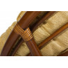 Кресло вращающееся 23/01B "ANDREA" /с подушкой/ 70х55х99см, Pecan Washed (античн. орех), Ткань рубчик, цвет кремовый