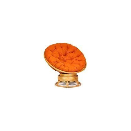 Кресло-качалка "PAPASAN" w 23/01 B / с подушкой / Honey (мед), ткань Оранжевый, С 23