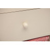 Тумба с ящиком Secret De Maison CAGE 5 ( mod. 4340 ) paulownia, мдф, 34x30x104см, butter white (слоновая кость), ткань - красная