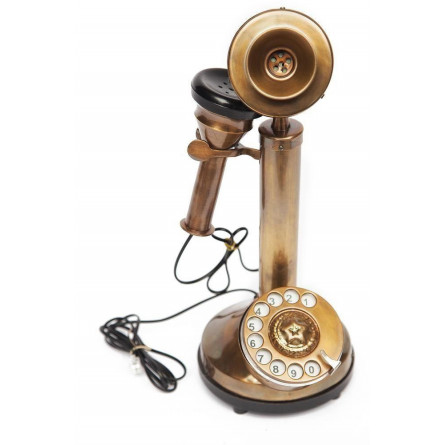 Ретро телефон 7313 латунь, Античная медь (Antiqui Brass)