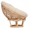 Кресло "PAPASAN ECO"  P115-1/SP STD / c подушкой, ремешками / Natural (натуральный), ткань Старт