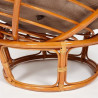 Кресло "PAPASAN"  23/01 W /с подушкой/ Cognac (коньяк), экошерсть Коричневый, 1811-5