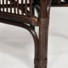 ТЕРРАСНЫЙ КОМПЛЕКТ " NEW BOGOTA " (2 кресла + стол) /с подушками/ ротанг, кресло 61х67х78,5 см, диаметр стола 50см, walnut (грец