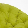 Кресло "PAPASAN"  23/01 W /с подушкой/ Antique brown (античный черно-коричневый), флок Олива, 23 