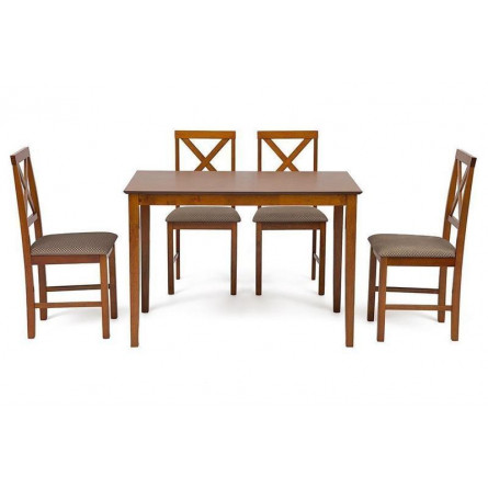 Обеденный комплект эконом Хадсон (стол + 4 стула)/ Hudson Dining Set 