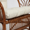 ТЕРРАСНЫЙ КОМПЛЕКТ " NEW BOGOTA " (2 кресла + стол) /с подушками/ ротанг, кресло 61х67х78,5 см, диаметр стола 50см, coco brown (