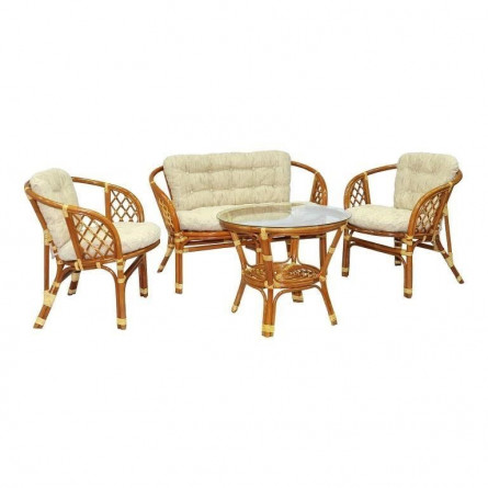 Комплект кофейный БАГАМА (стол, 2 кресла и диван)