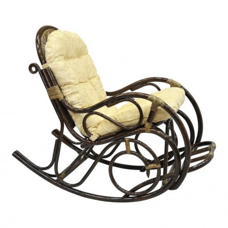 Кресло-качалка с подножкой (подушка шенилл)