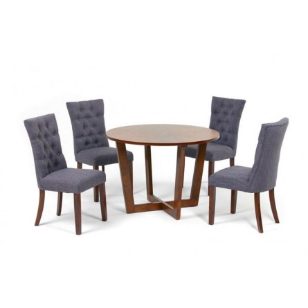 Комплект обеденный (стол BORNEO, арт. LWM(CF)11115(X8)32 и 4 кресла, арт. LW1509)