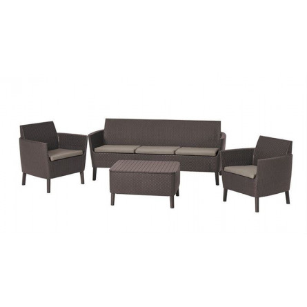 Комплект Салемо трипл сет (Salemo 3 seater set) коричневый