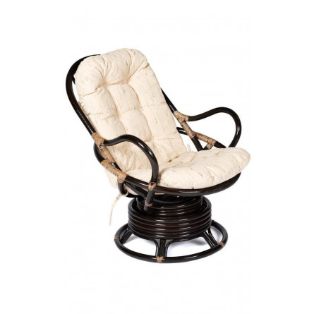Кресло вращающееся "FLORES" 5005 /без подушки/ Античный коричневый