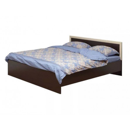 Кровать двойная с настилом 21.52-01 (1400 мм) венге/дуб