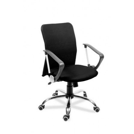 Кресло Астра В Топ РС900 хром спинка сетка черная/сиденье сетка (черная)