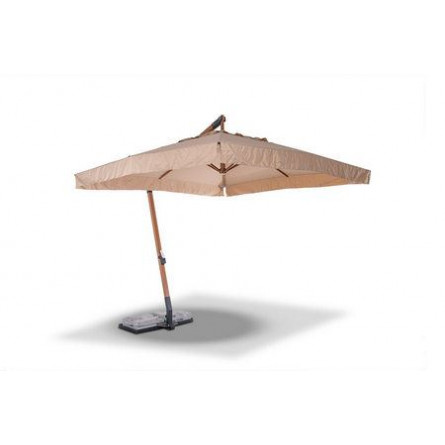 "Корсика" зонт уличный 3х3м на алюминиевой опоре, цвет под дерево