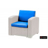 Комплект мебели Rattan Premium 4, СЕРЫЙ (диван, 2 кресла, стол)