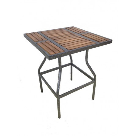 Стол к набору Бетта Мини арт.004 (каркас серый, столешница коричневая)