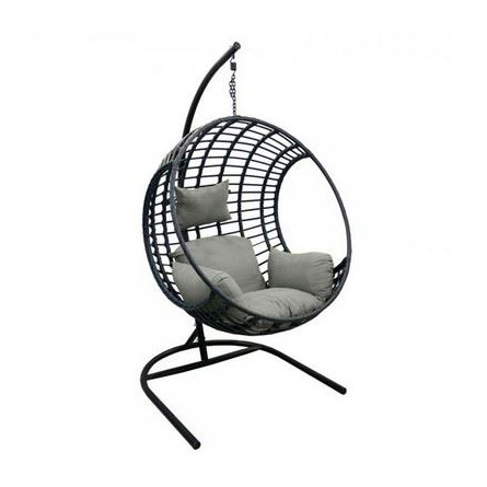 Кресло подвесное Лондон арт.D35B-МТ001 цв.корзины серый, цв.подушки серый