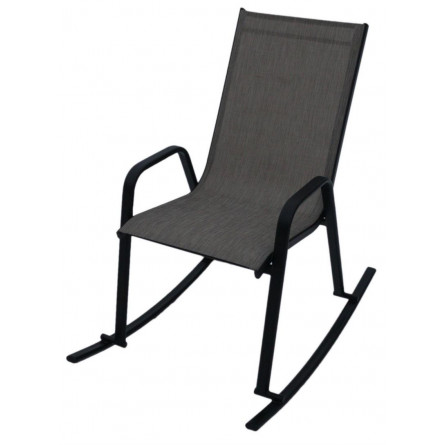Кресло -качалка Сан-Ремо арт.D466-МТ003 черный темно-серый,