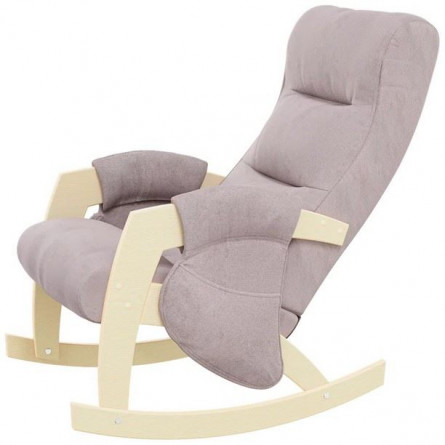Кресло -качалка ЭЛИТ с карманами Джанни арт.GS-19427 дуб серый-розовый, Lunar Desert