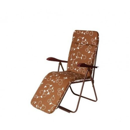 Кресло -шезлонг Машека арт.С399/38, коричневый,коричневый, коричневый,белый