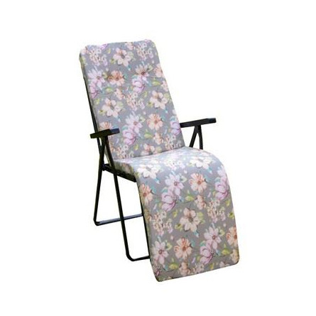 Кресло -шезлонг Леонардо арт.с446/133 антрацит антрацит, розовый, серый