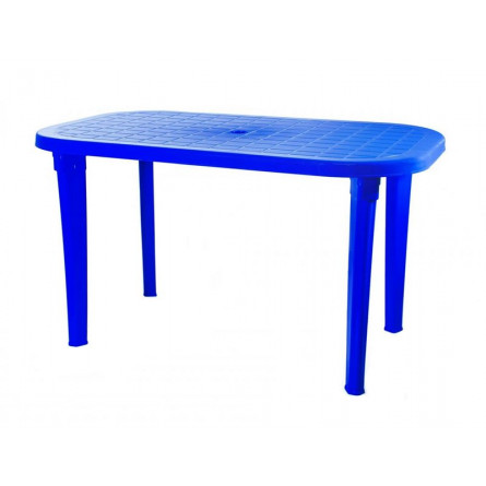 Стол пластиковый арт.СП2-МТ016 овальный (синий)