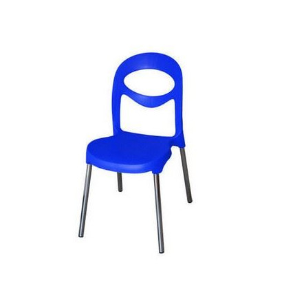 Кресло пластиковое на металлокаркасе Фиати арт.СФ-МТ016 (в уп. 4 шт) (синее)