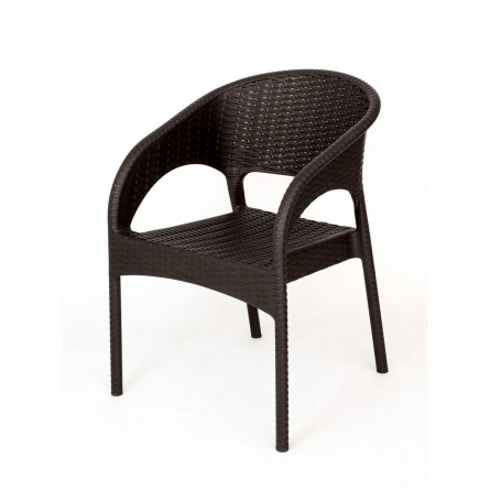 Кресло пластиковое Ola Dom арт.K-GS01 (коричневое)
