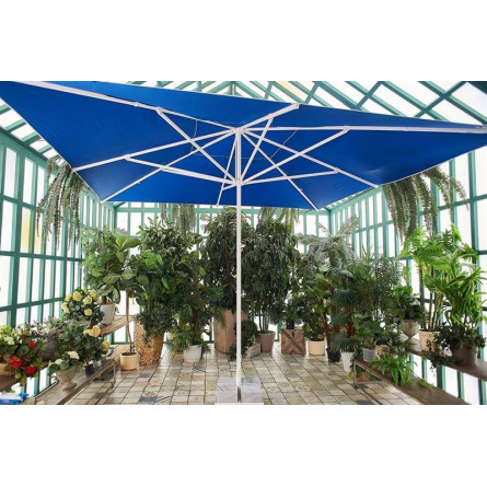 Зонт MISTRAL 400 квадратный (база в комплекте) синий / бежевый
