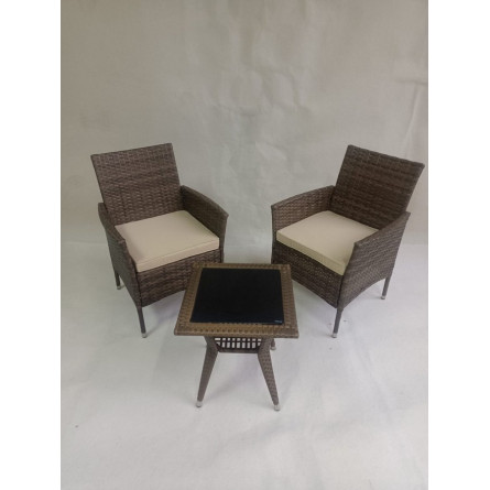 Комплект мебели из ротанга "VIRCINIYA BALCONY SET NEW" столик и 2 кресла
