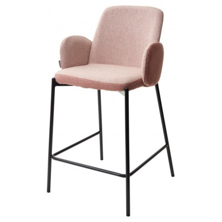 Полубарный стул NYX (H65cm) VF109 розовый / VF110 брусничный М-City