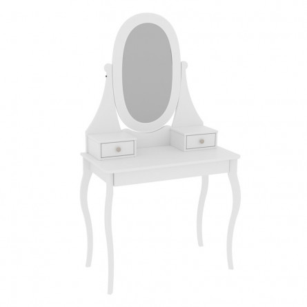 Стол туалетный 95 Кантри, массив сосны, цвет белый