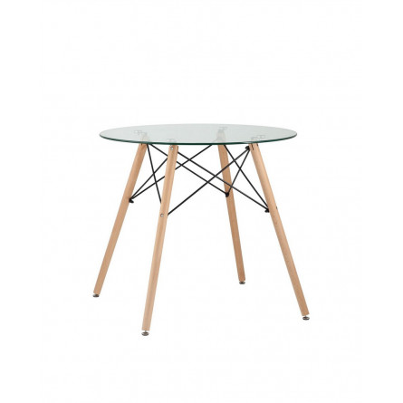 Стол круглый Stool Group DSW D80 Прозрачный