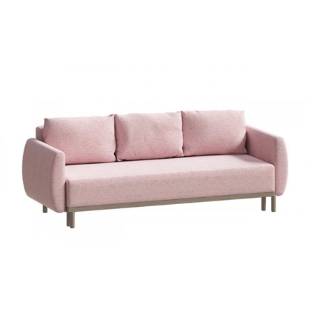 Диван-кровать GRUNNARP светло-розовый, ткань рогожка ИКЕА