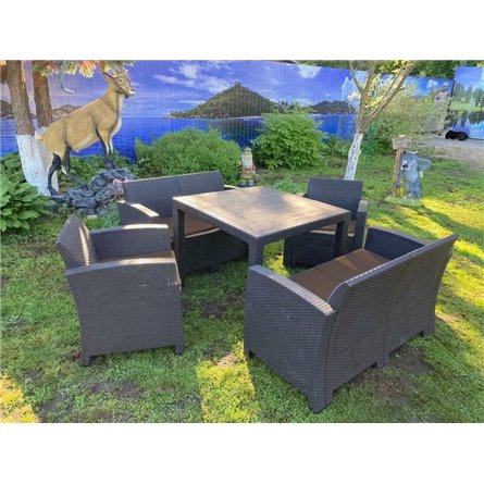 Комплект мебели под искусственный ротанг для отдыха Калифорния «California Family Mini Set» арт.77787/77763/8422 — 2