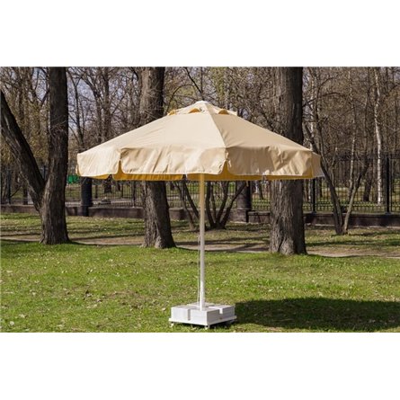 Зонт MISTRAL 300 круглый с воланом (база в комплекте) бежевый